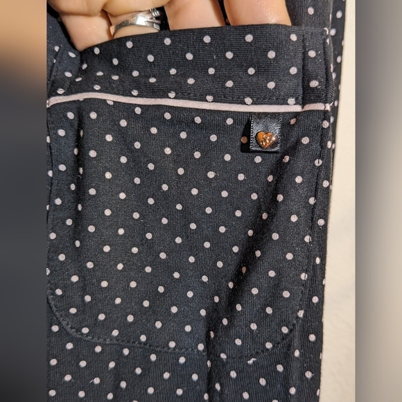 Victoria's Secret long sleeve button up top polka dot XS long - Picture 6 of 7